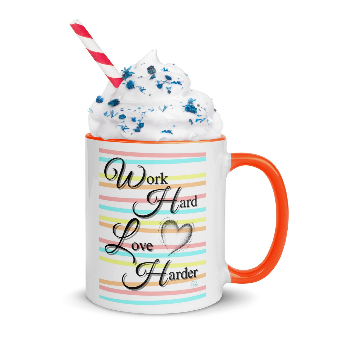 Love Harder - White Mug w/ Color