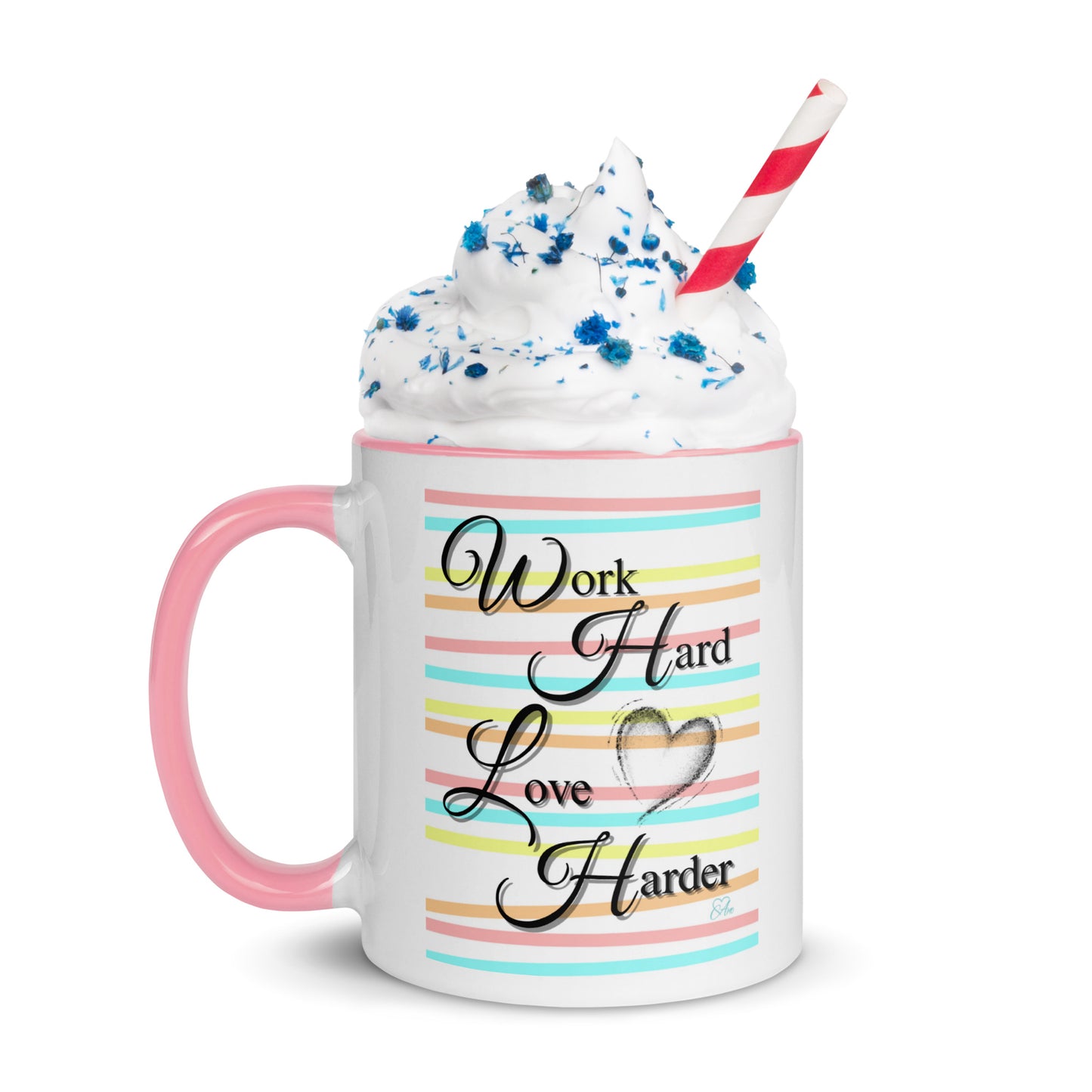 Love Harder - White Mug w/ Color