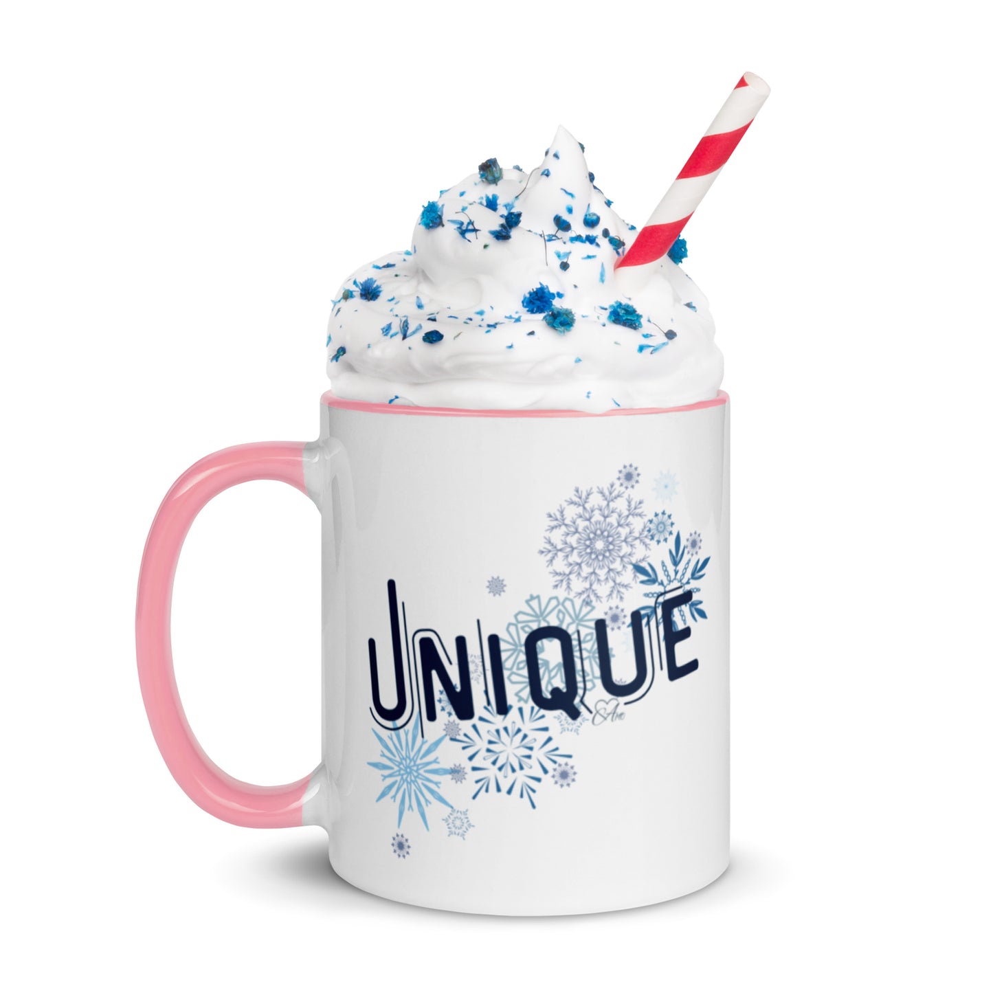 Unique - White Mug w/ Color