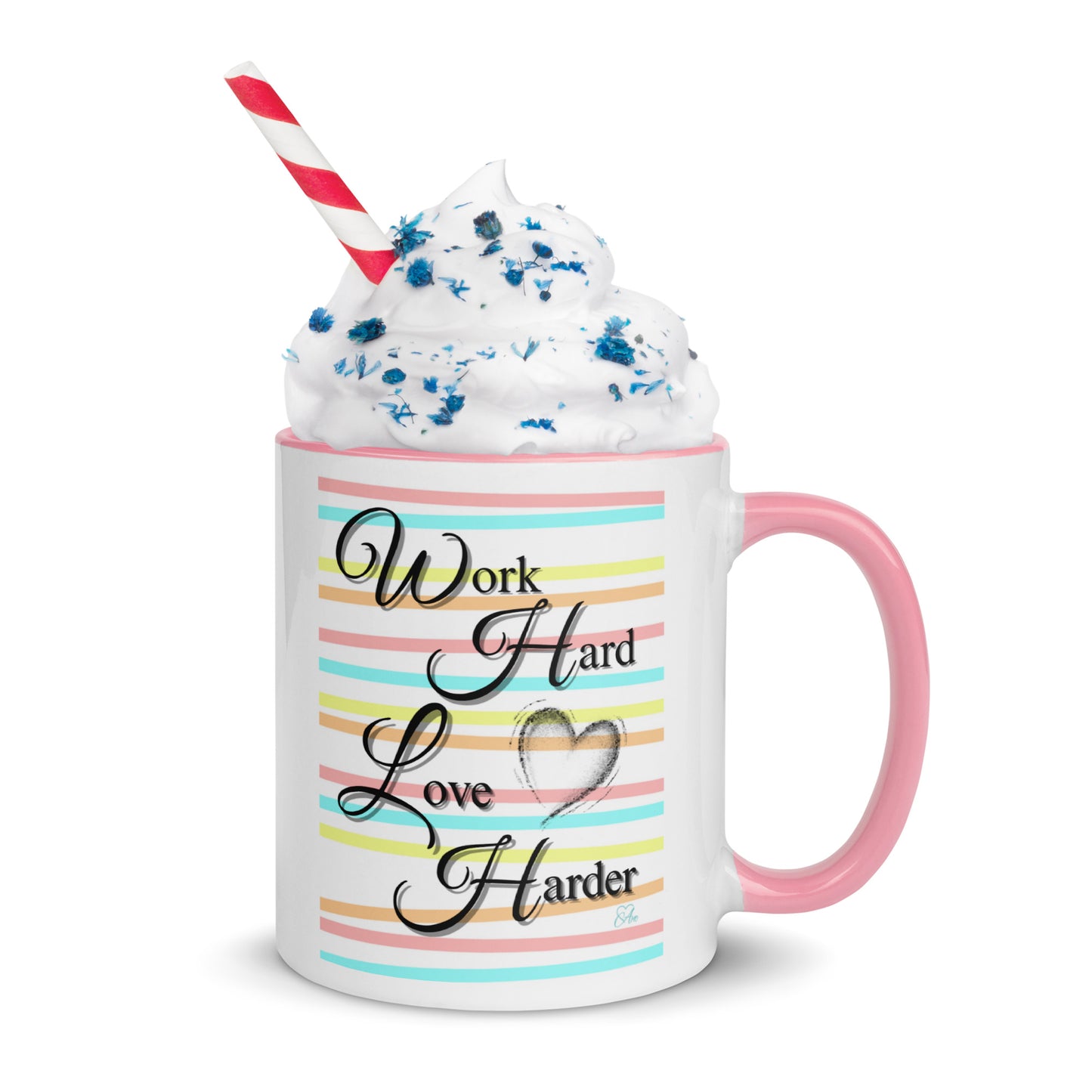 Love Harder - White Mug w/ Color