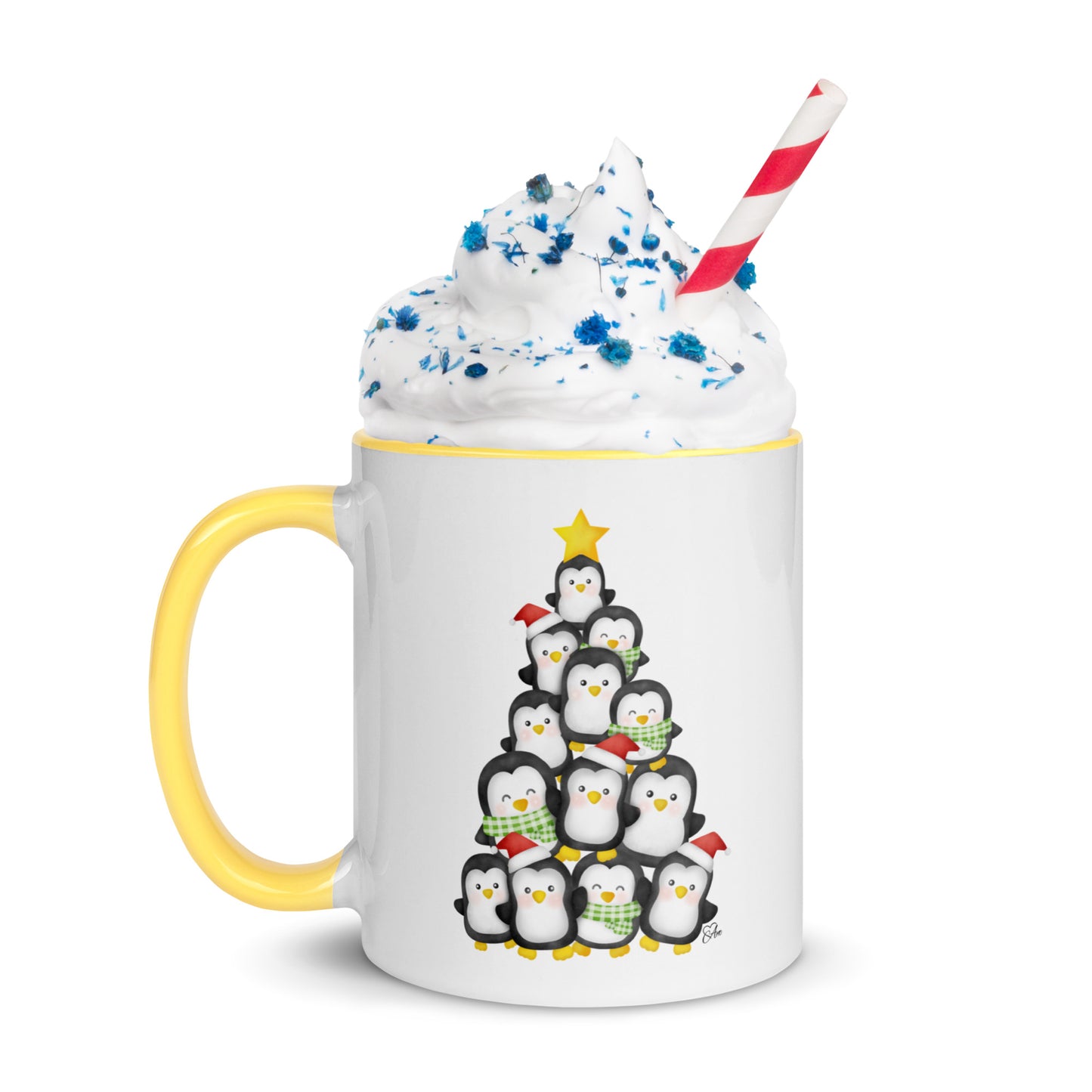 Penguin - White Mug w/ Color