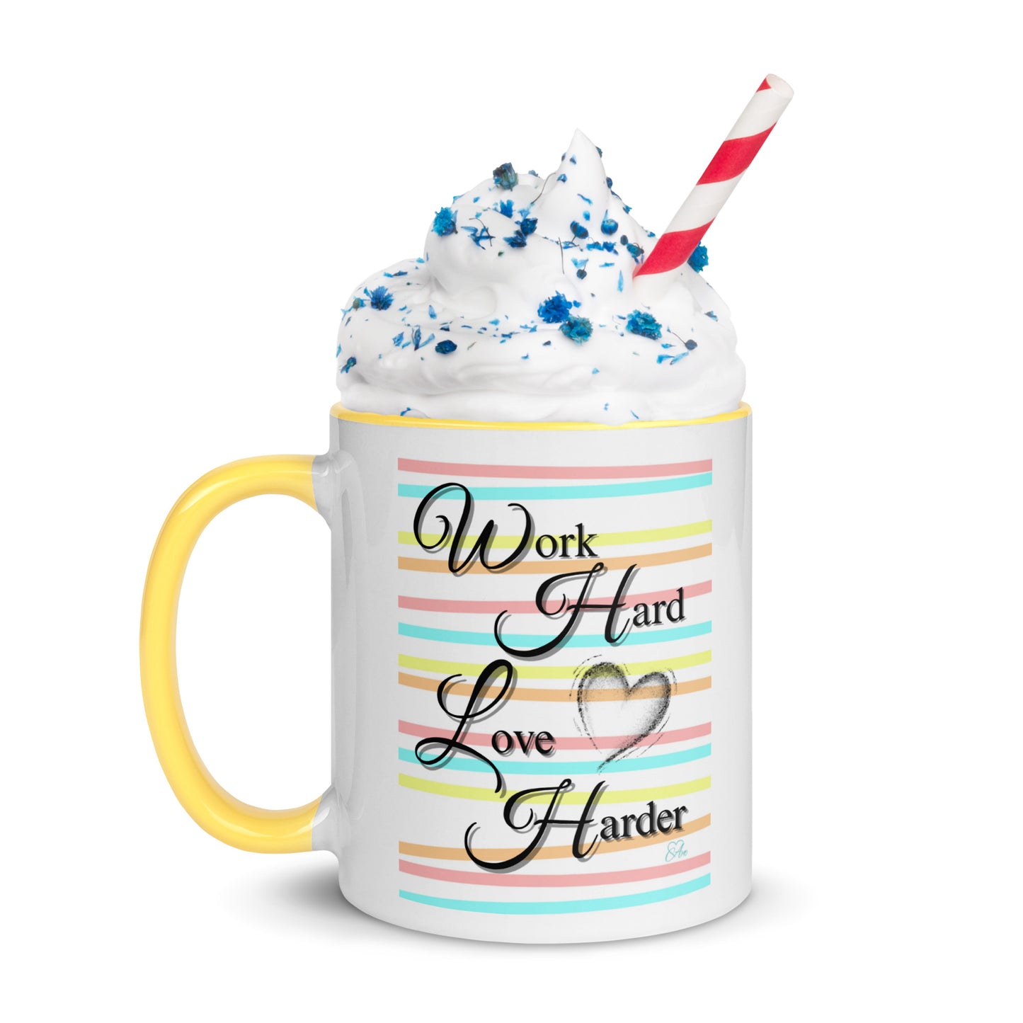 Love Harder - White Mug w/ Color