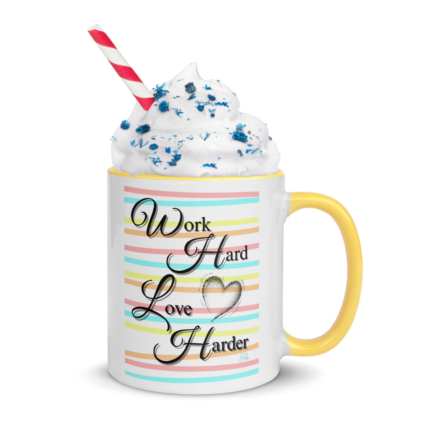 Love Harder - White Mug w/ Color