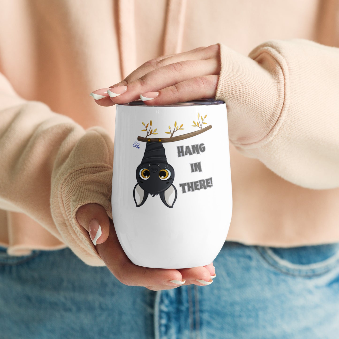 Hang in There - Wine Tumbler