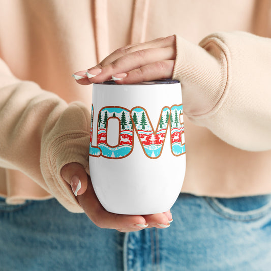 Holiday Love - Wine tumbler