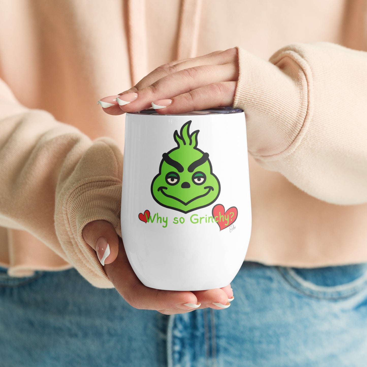 Grinch - Wine tumbler