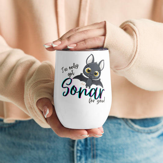 Bat Sonar - Wine tumbler