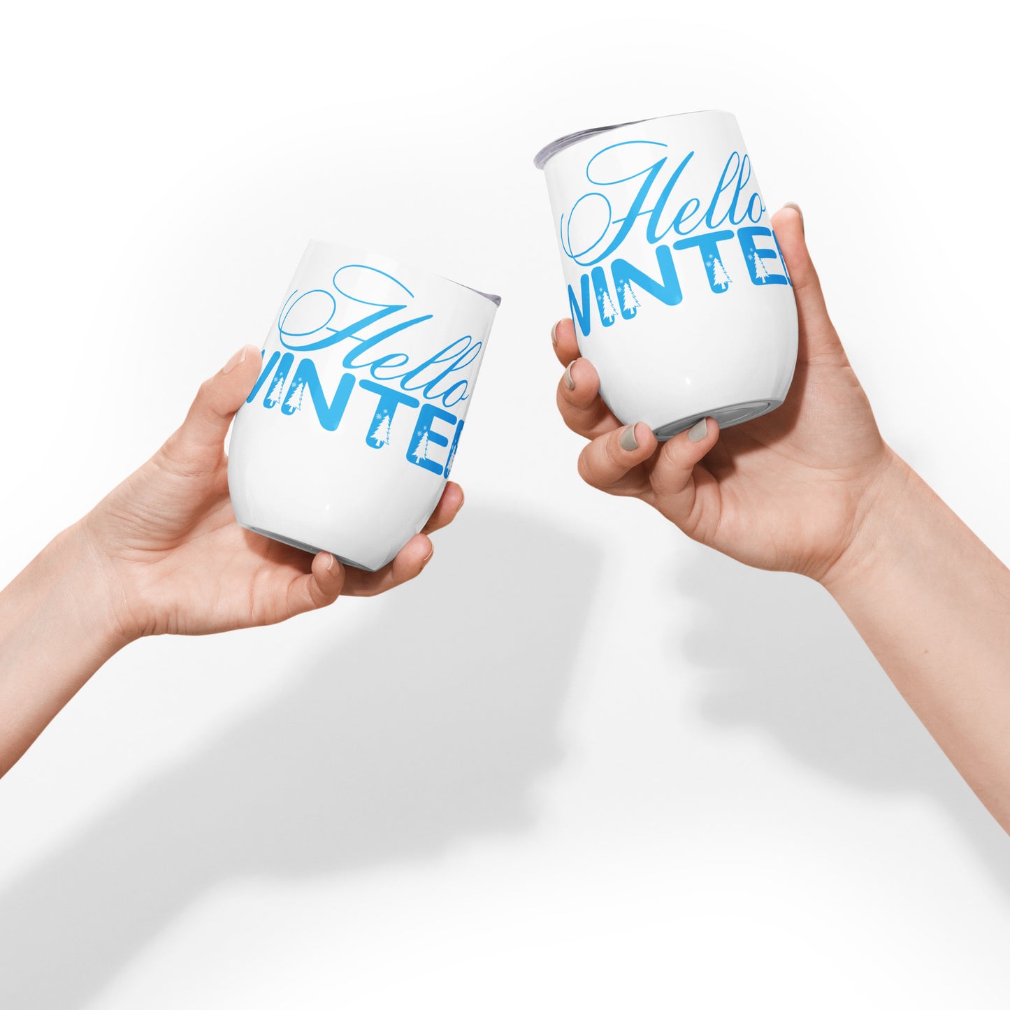 Hello Winter - Wine tumbler