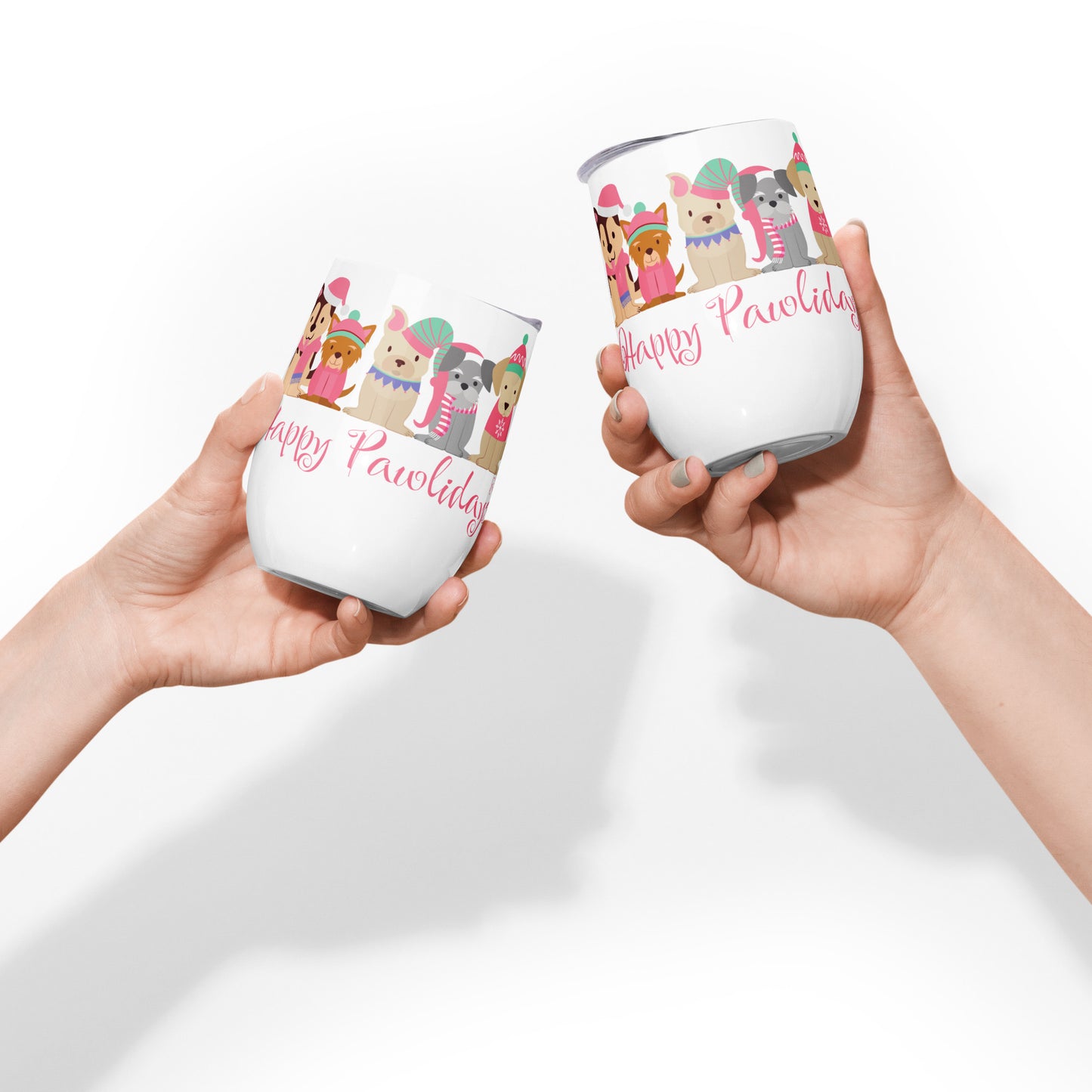Dog Holiday - Wine tumbler