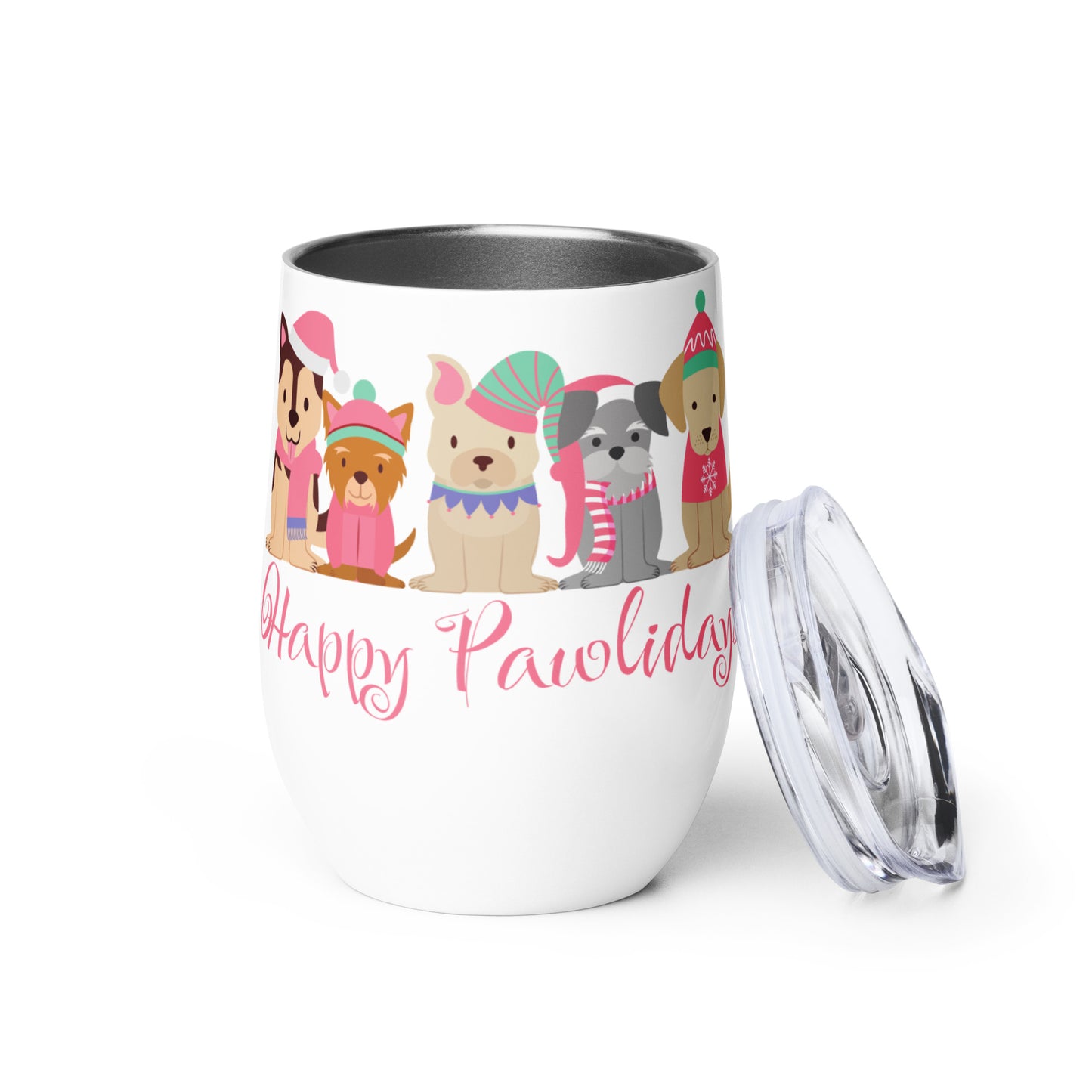 Dog Holiday - Wine tumbler