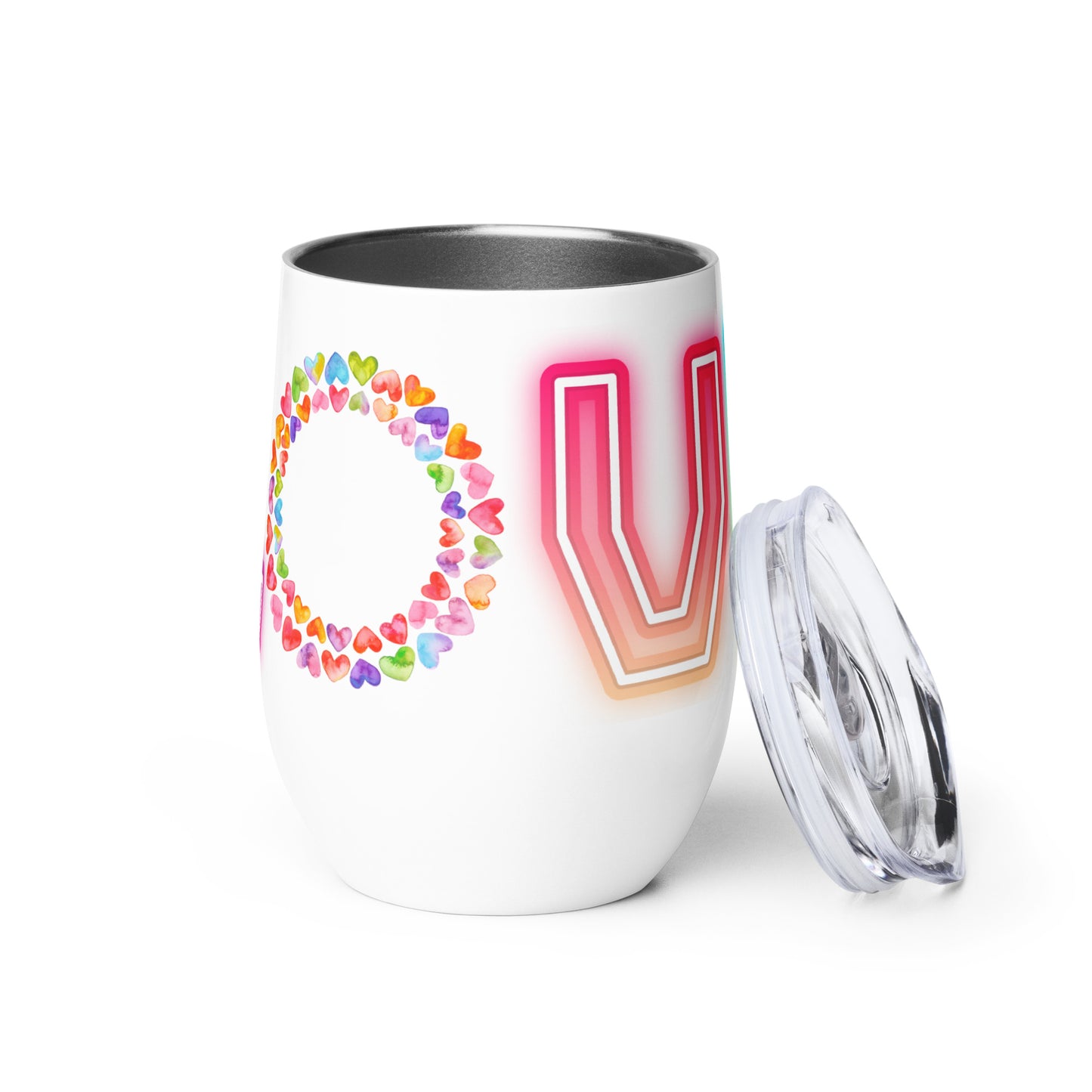 Rainbow Love - Wine Tumbler