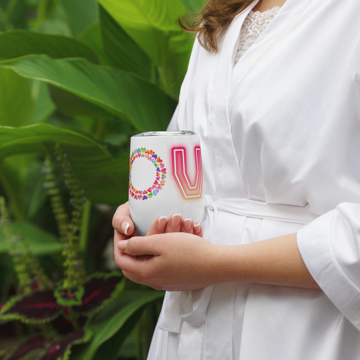 Rainbow Love - Wine Tumbler