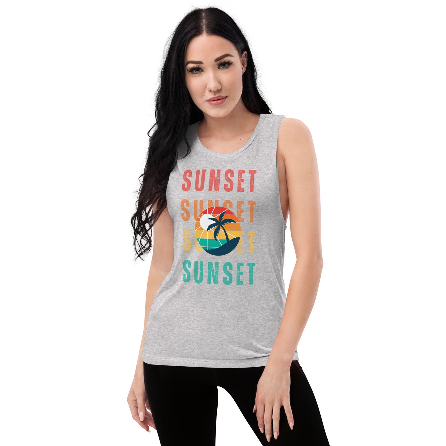 Sunset - Ladies Muscle Tank