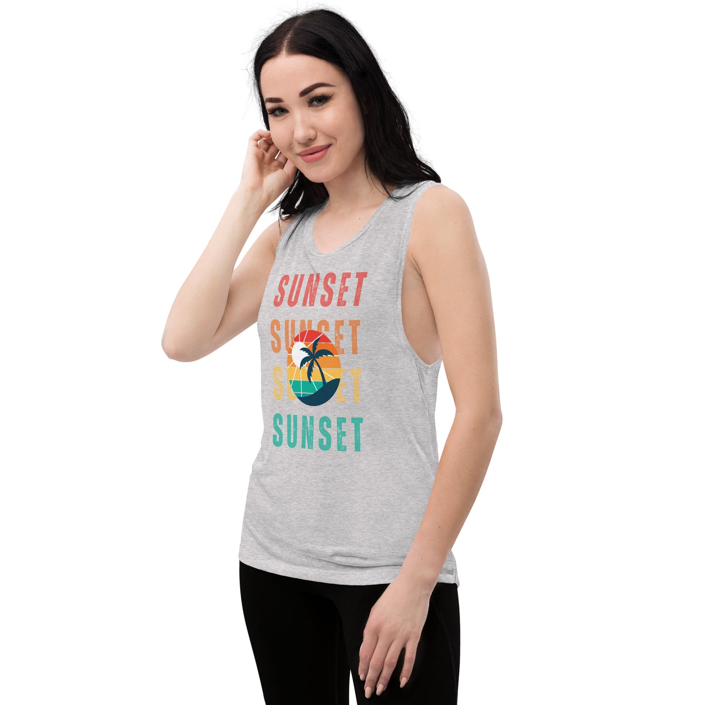 Sunset - Ladies Muscle Tank