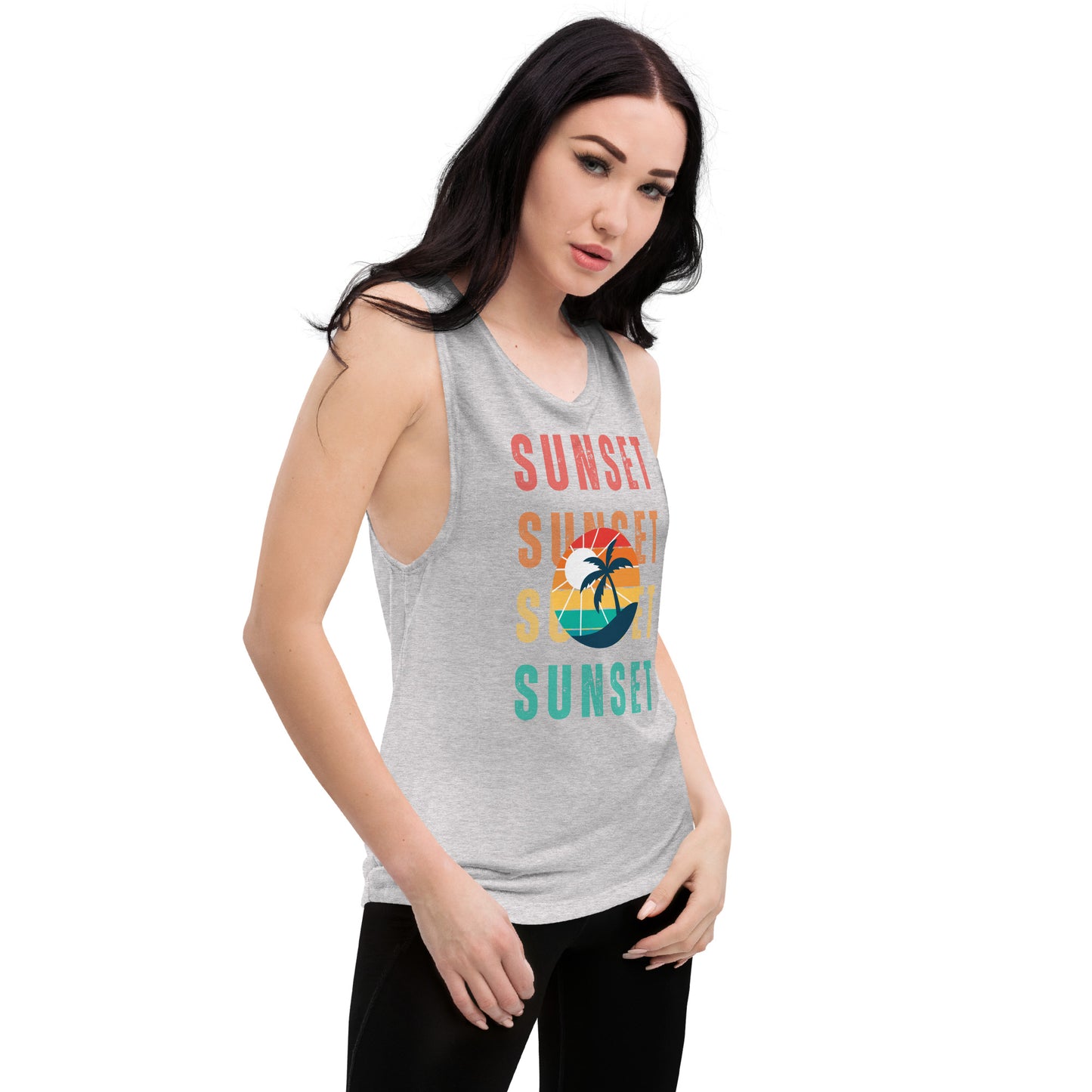 Sunset - Ladies Muscle Tank