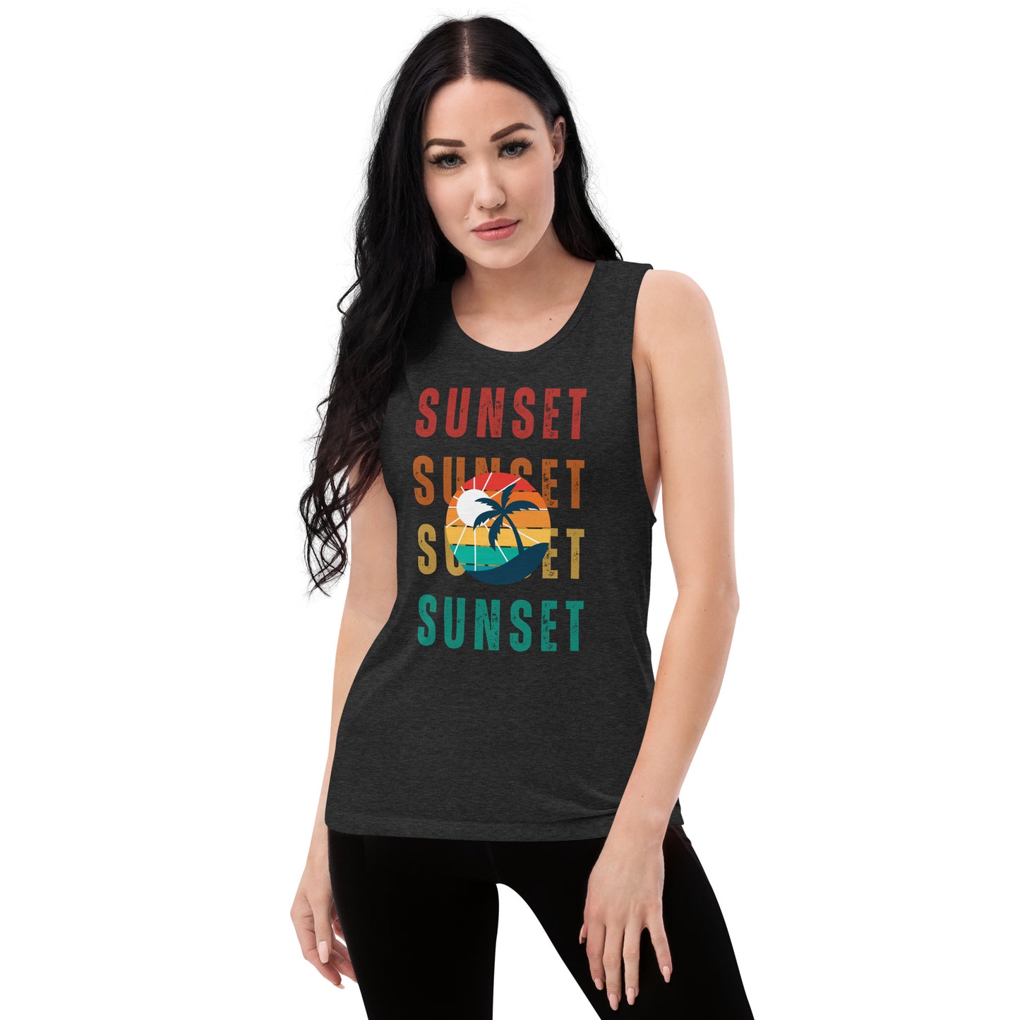 Sunset - Ladies Muscle Tank