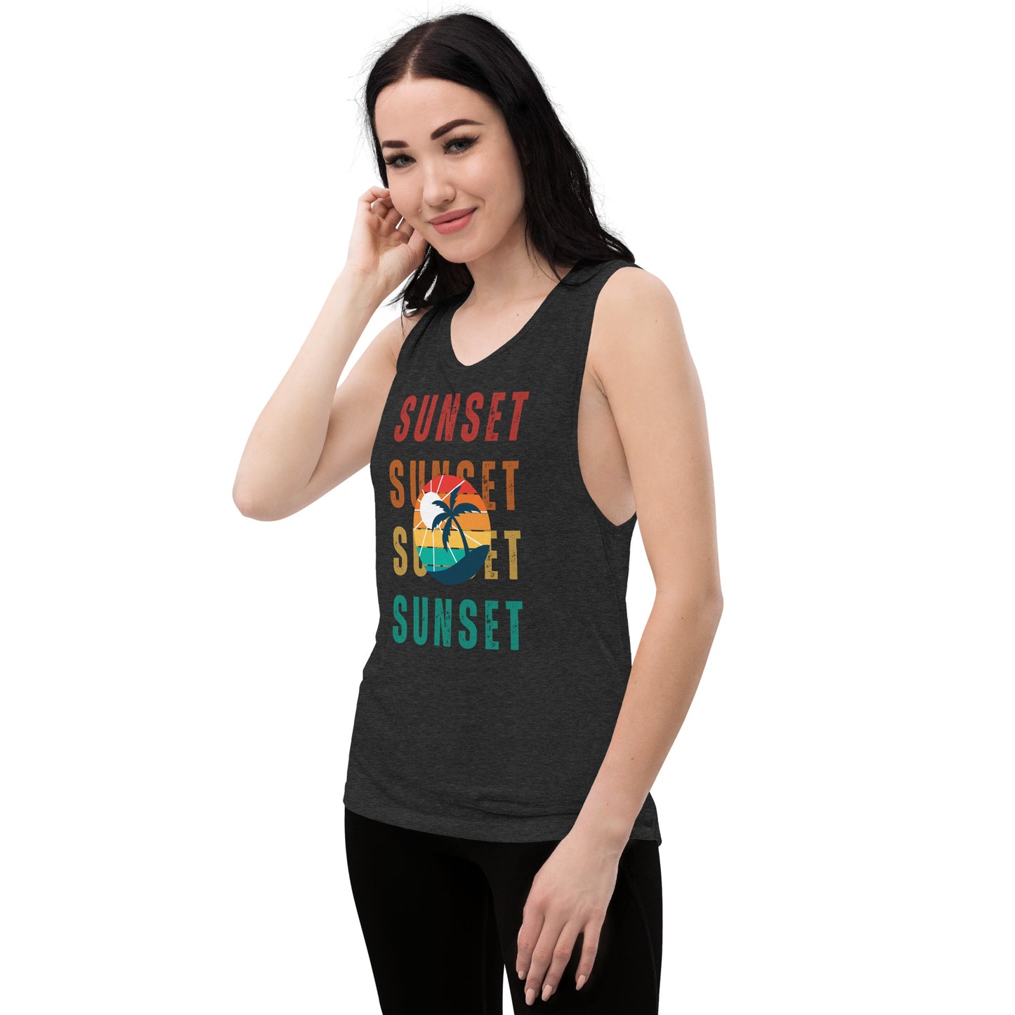 Sunset - Ladies Muscle Tank