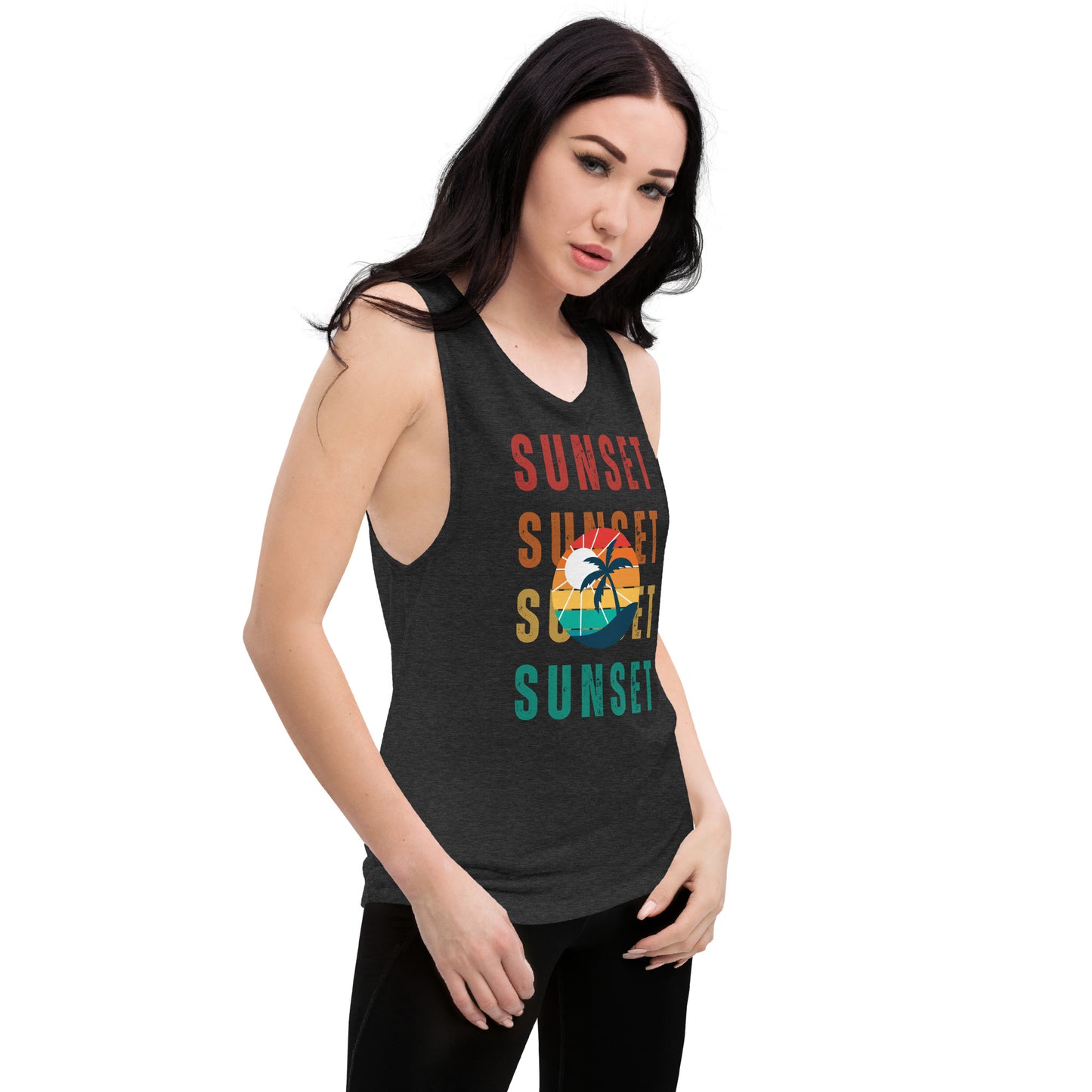 Sunset - Ladies Muscle Tank