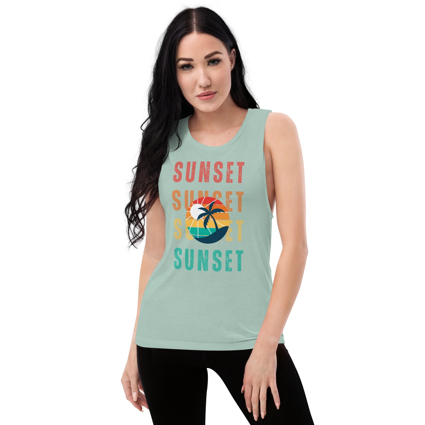 Sunset - Ladies Muscle Tank