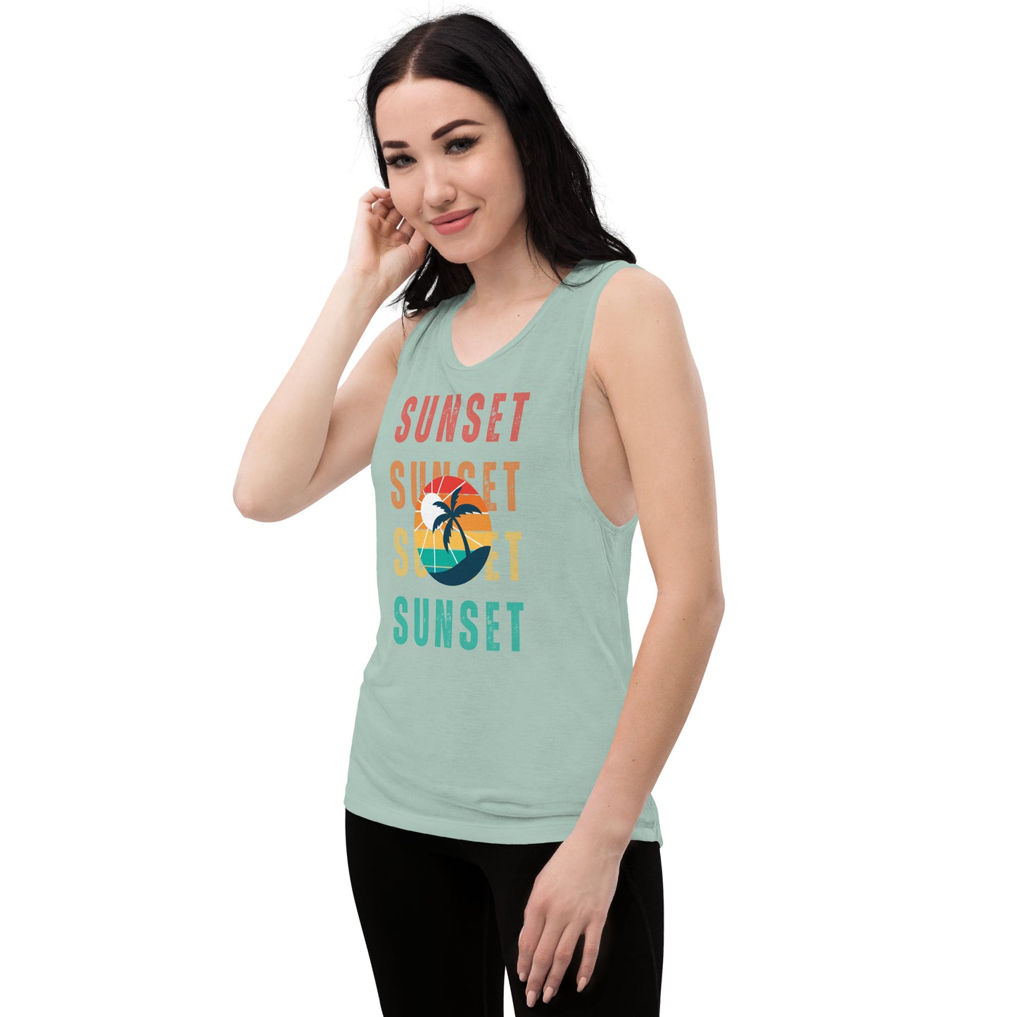 Sunset - Ladies Muscle Tank