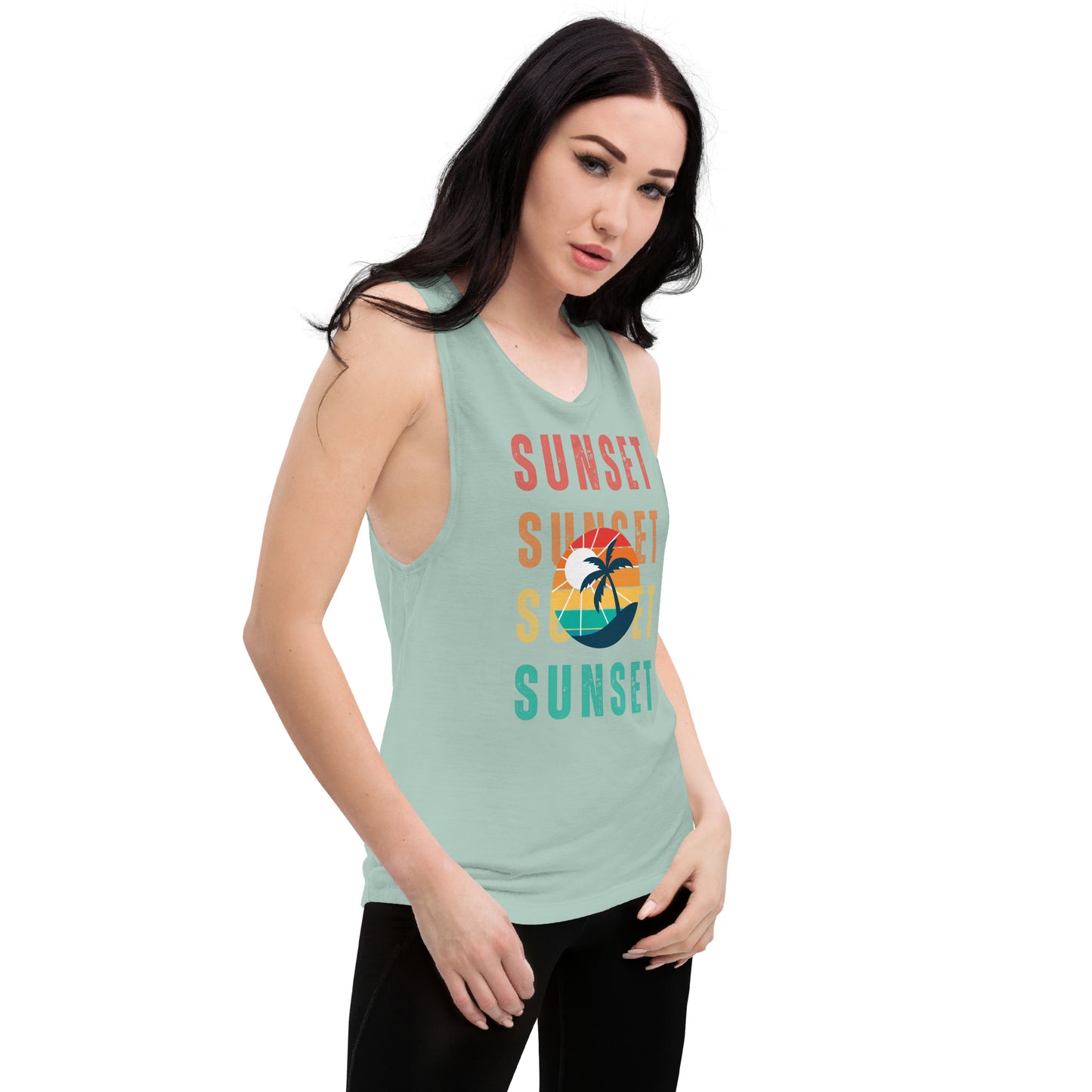 Sunset - Ladies Muscle Tank