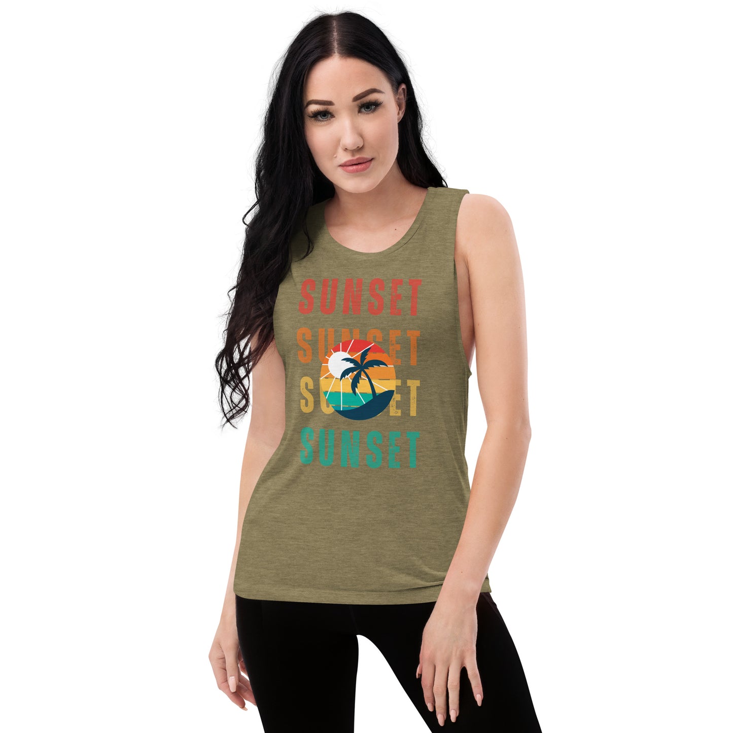 Sunset - Ladies Muscle Tank