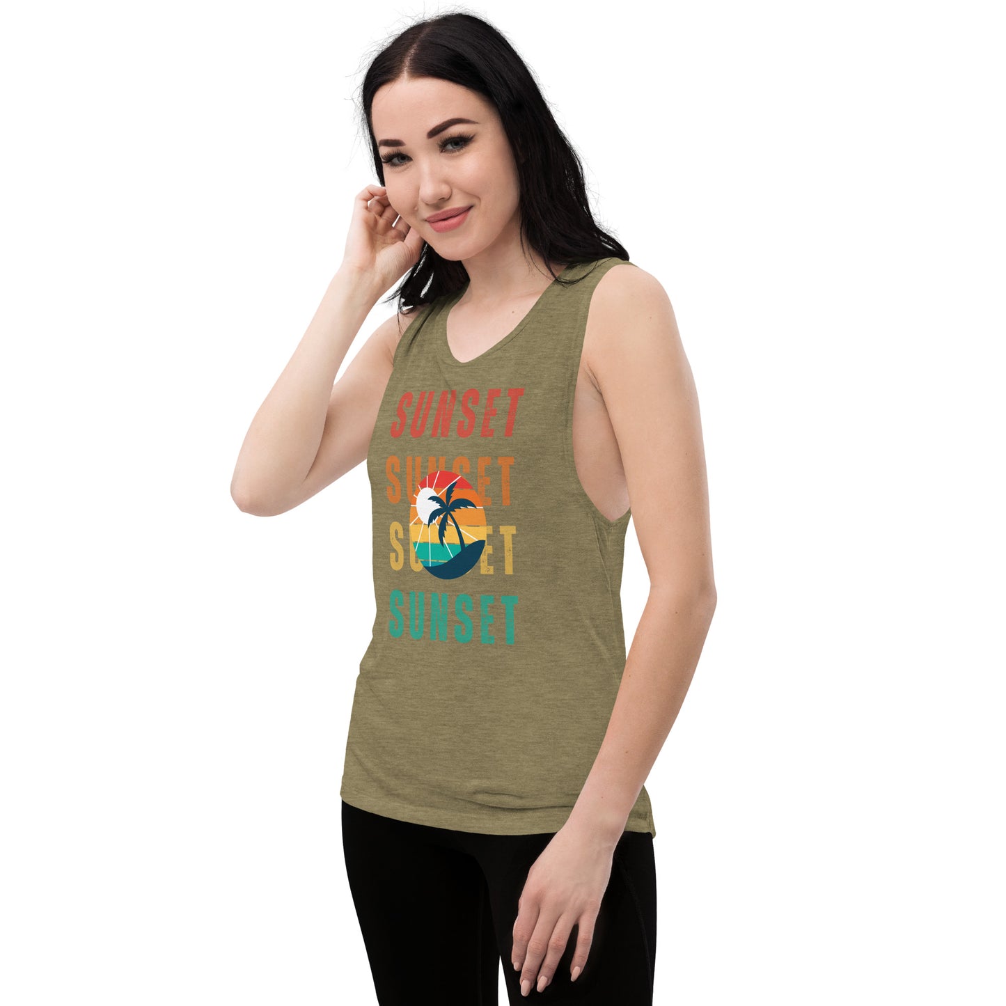 Sunset - Ladies Muscle Tank