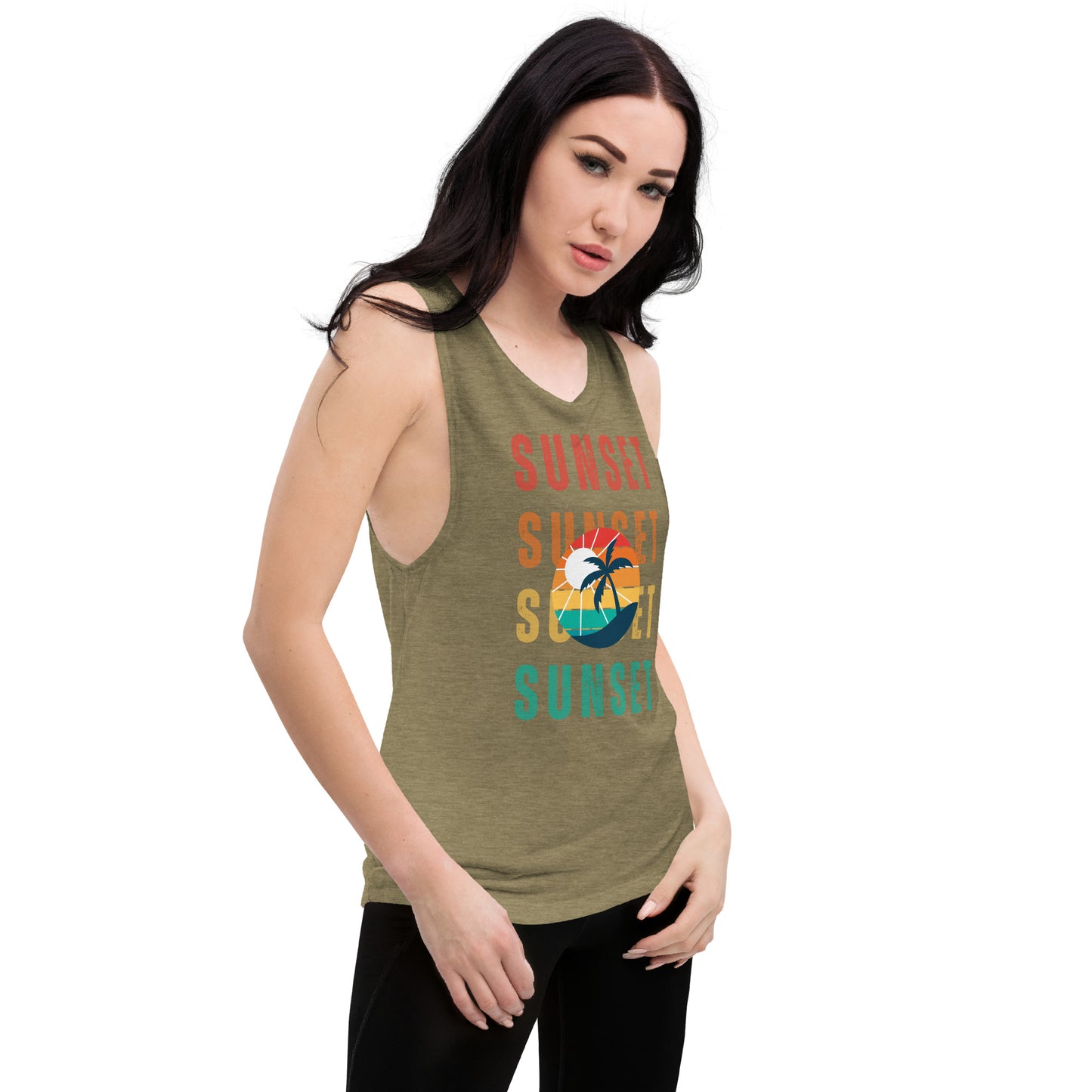 Sunset - Ladies Muscle Tank