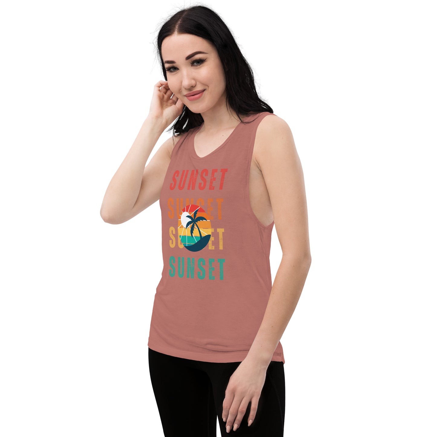 Sunset - Ladies Muscle Tank