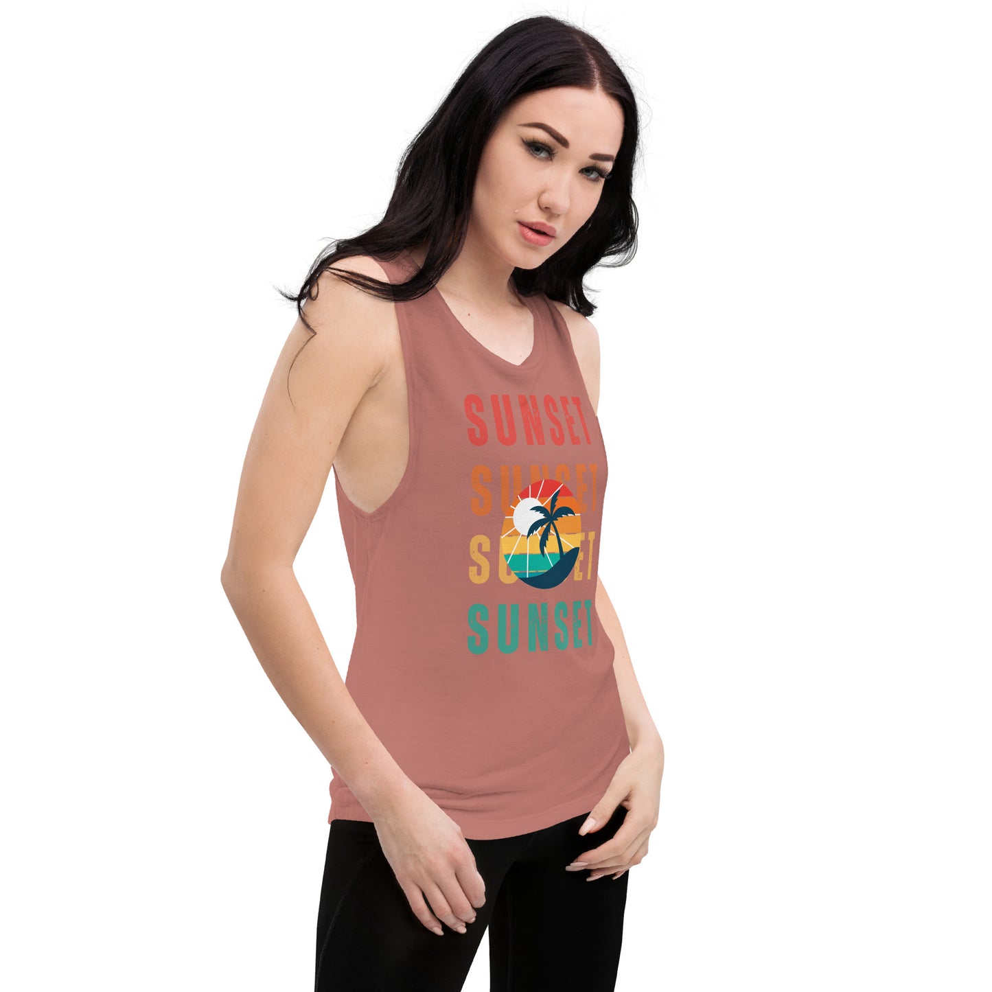 Sunset - Ladies Muscle Tank