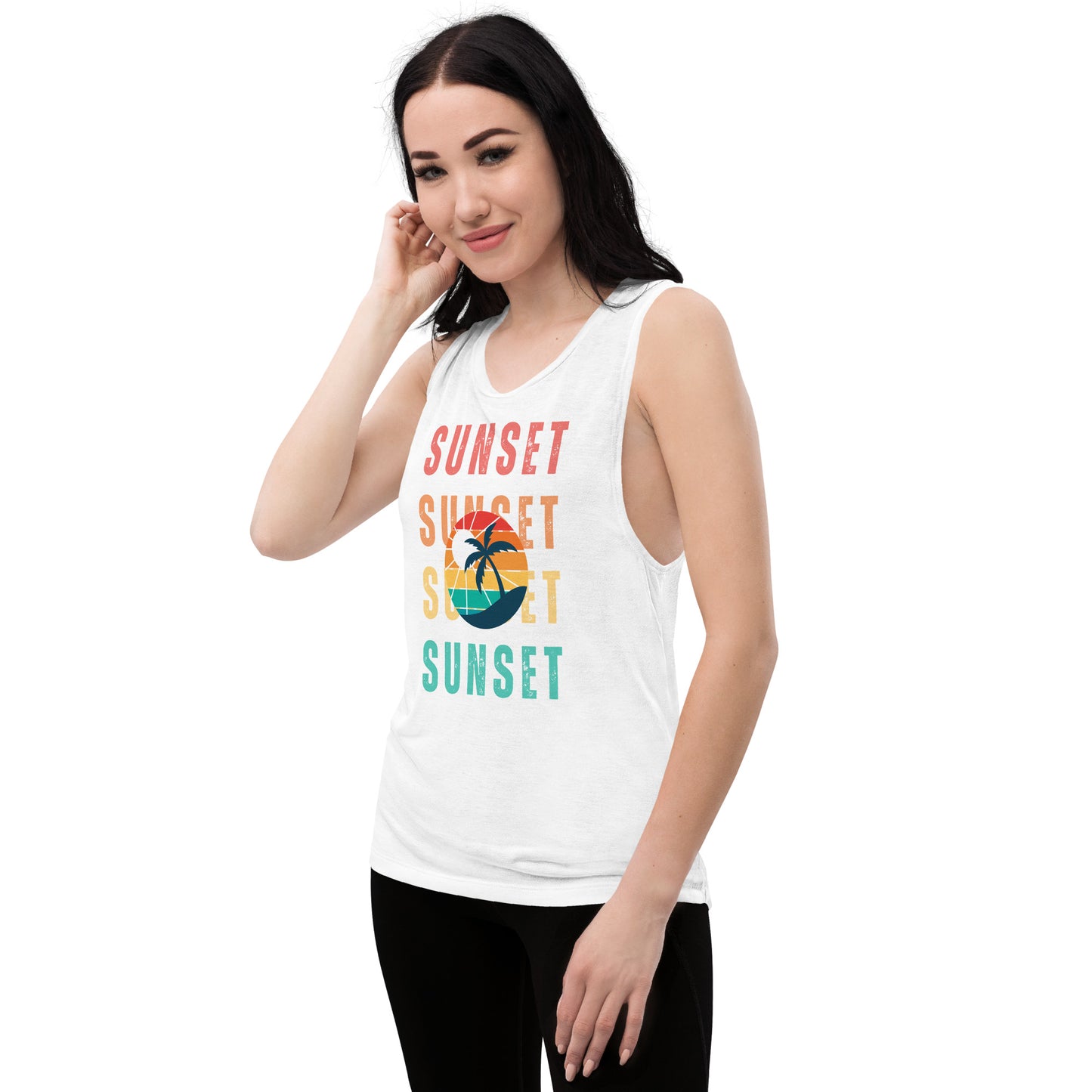 Sunset - Ladies Muscle Tank