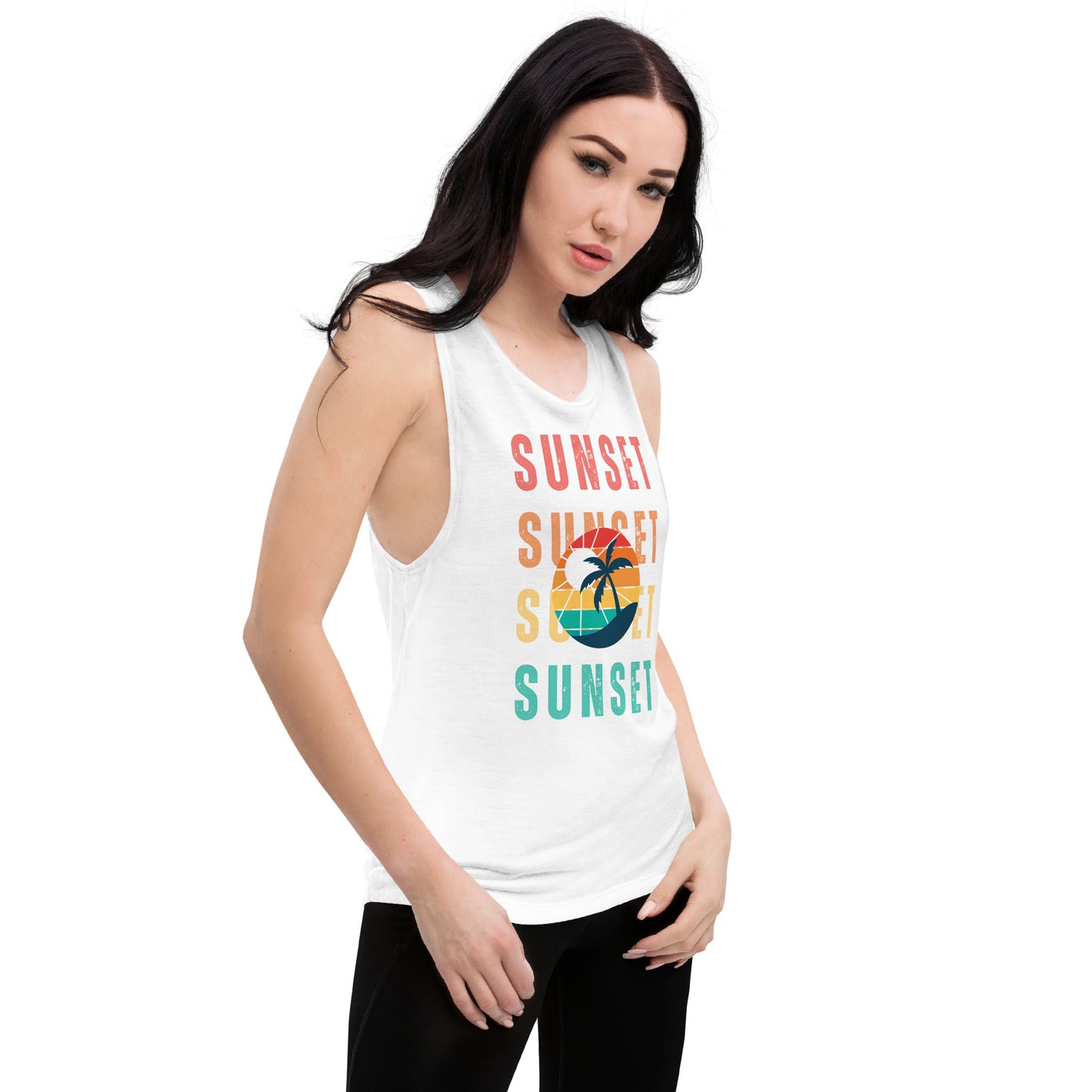 Sunset - Ladies Muscle Tank